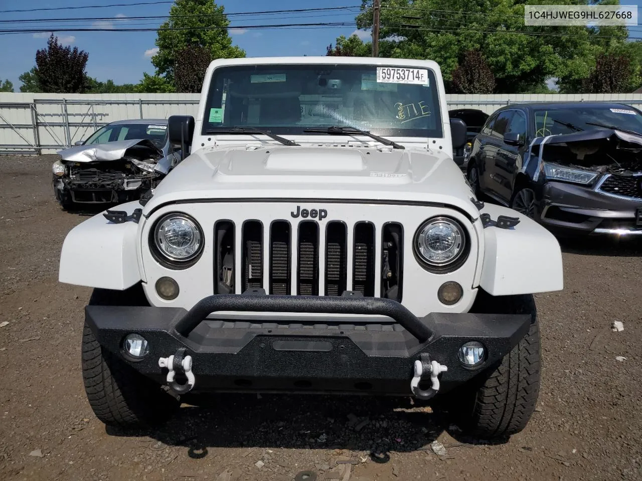 2017 Jeep Wrangler Unlimited Sahara VIN: 1C4HJWEG9HL627668 Lot: 59753714