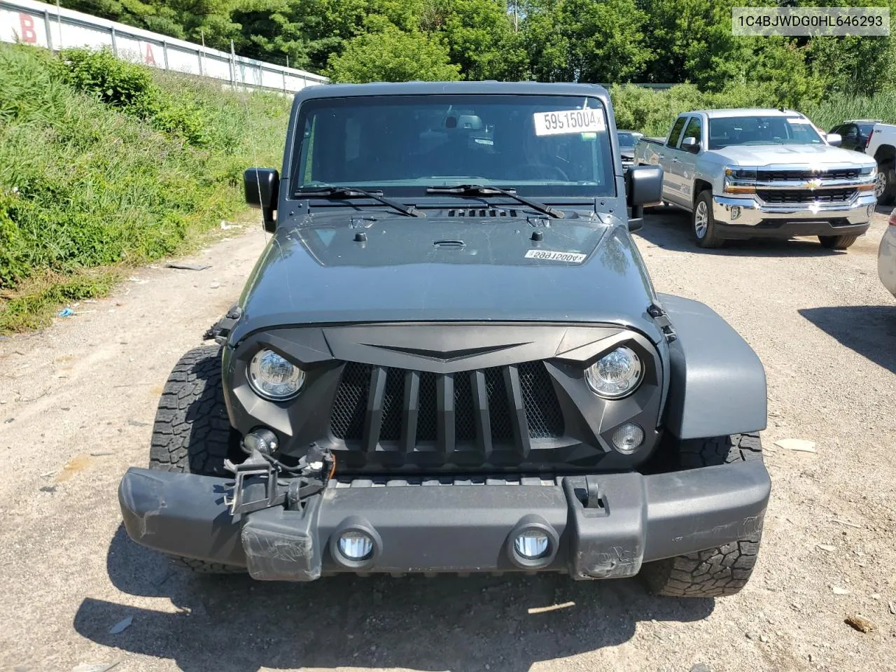 1C4BJWDG0HL646293 2017 Jeep Wrangler Unlimited Sport