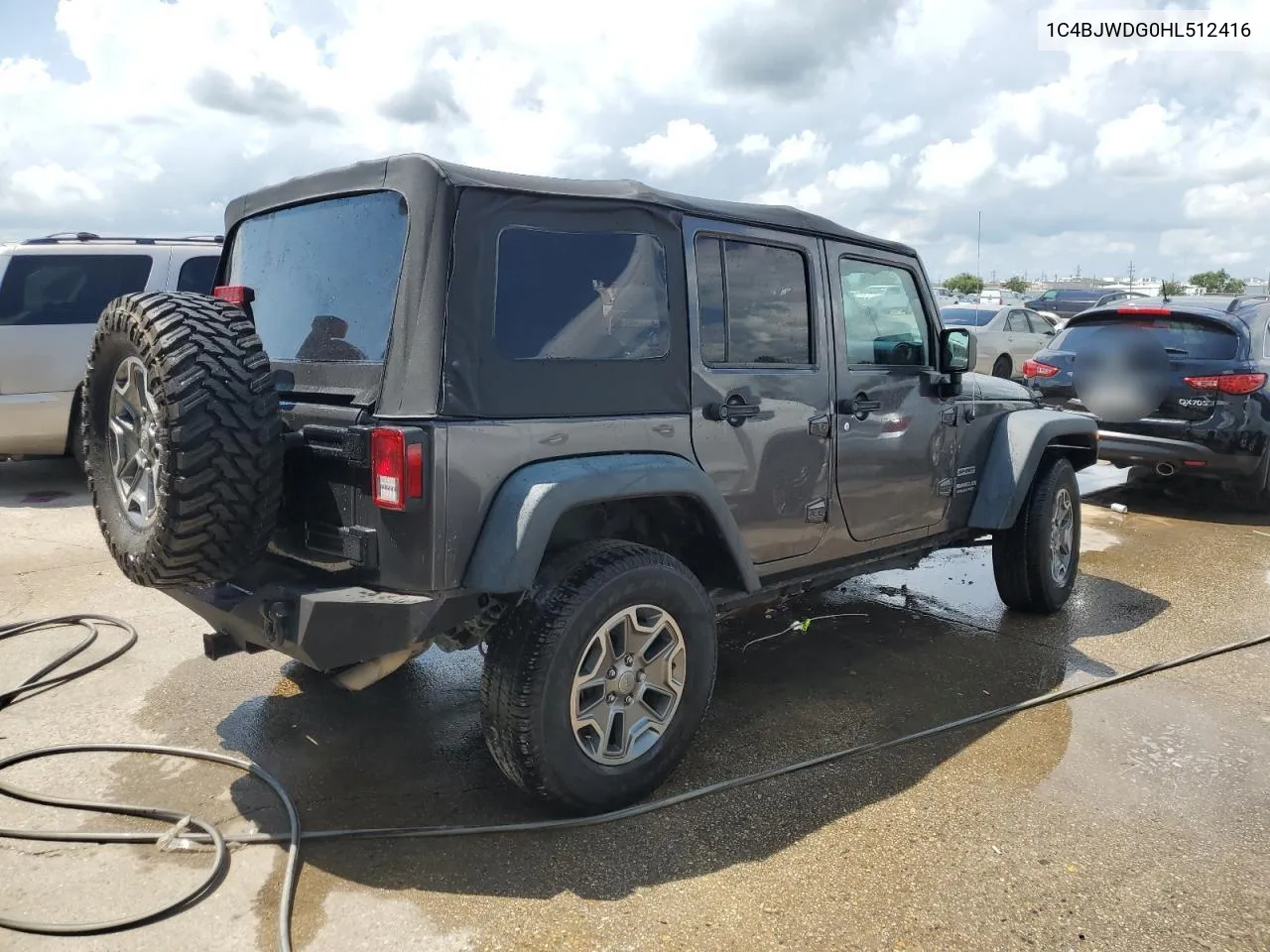 2017 Jeep Wrangler Unlimited Sport VIN: 1C4BJWDG0HL512416 Lot: 60311364