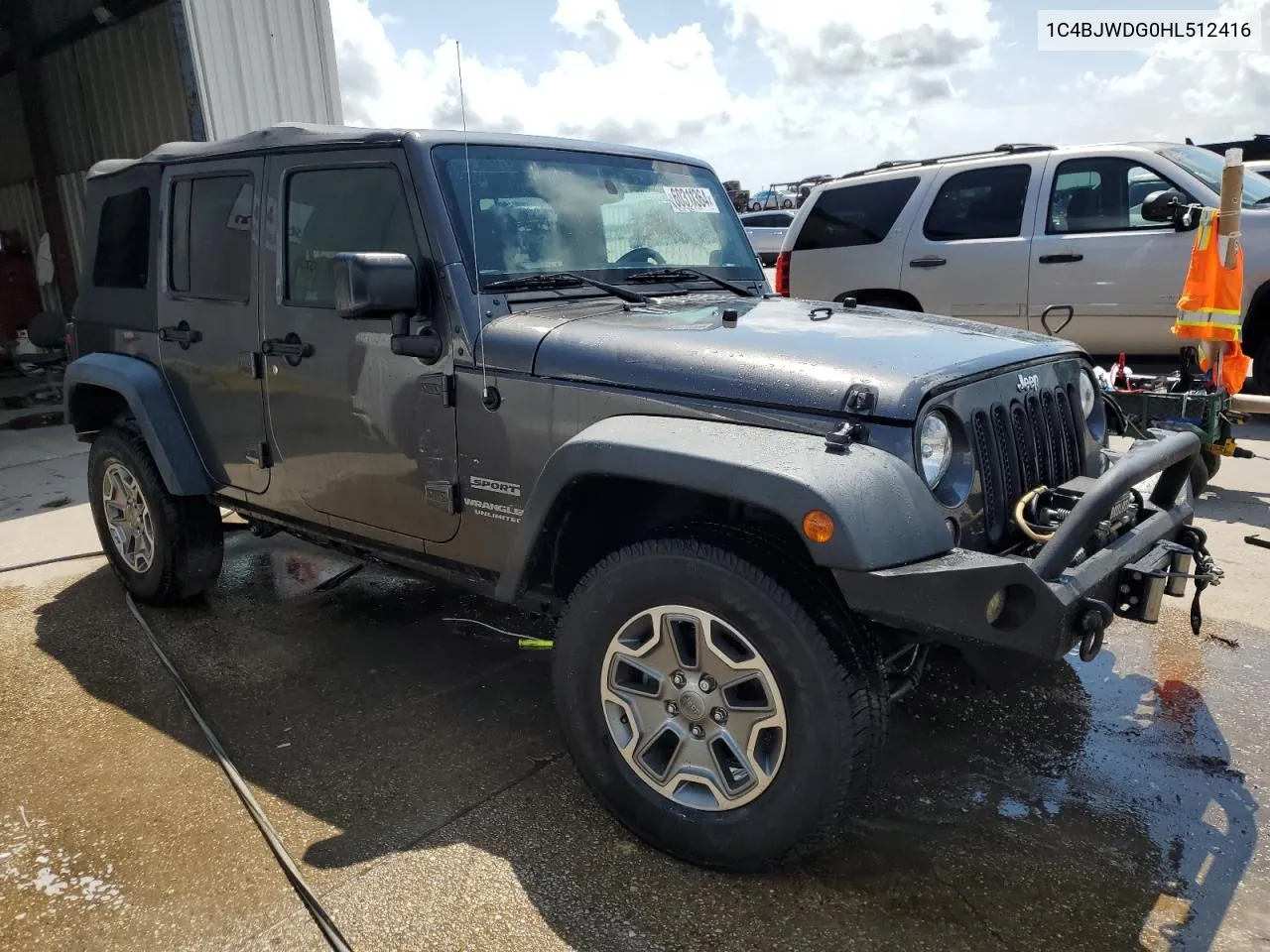 2017 Jeep Wrangler Unlimited Sport VIN: 1C4BJWDG0HL512416 Lot: 60311364