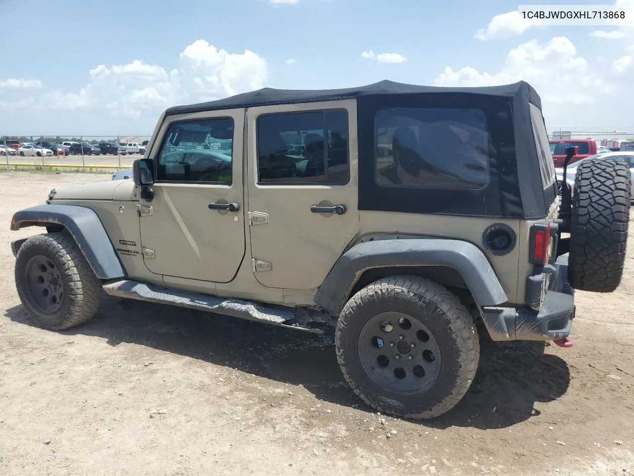 1C4BJWDGXHL713868 2017 Jeep Wrangler Unlimited Sport