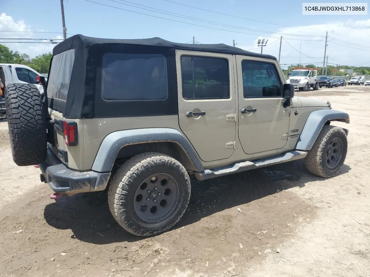 1C4BJWDGXHL713868 2017 Jeep Wrangler Unlimited Sport