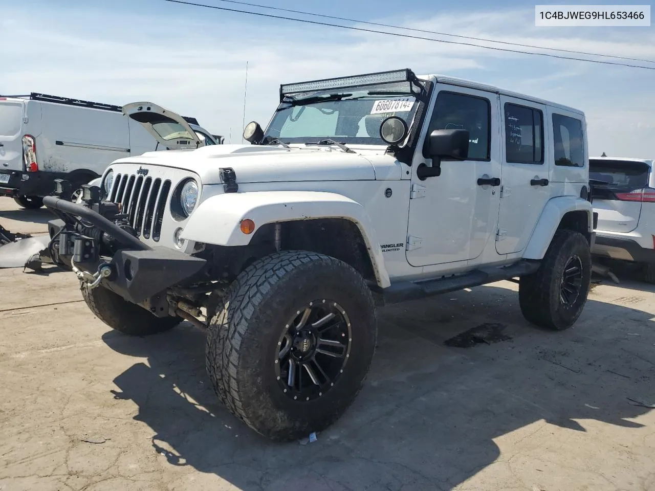 2017 Jeep Wrangler Unlimited Sahara VIN: 1C4BJWEG9HL653466 Lot: 60607814