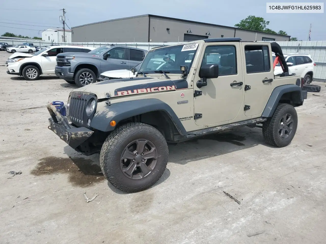 1C4BJWFG1HL625983 2017 Jeep Wrangler Unlimited Rubicon