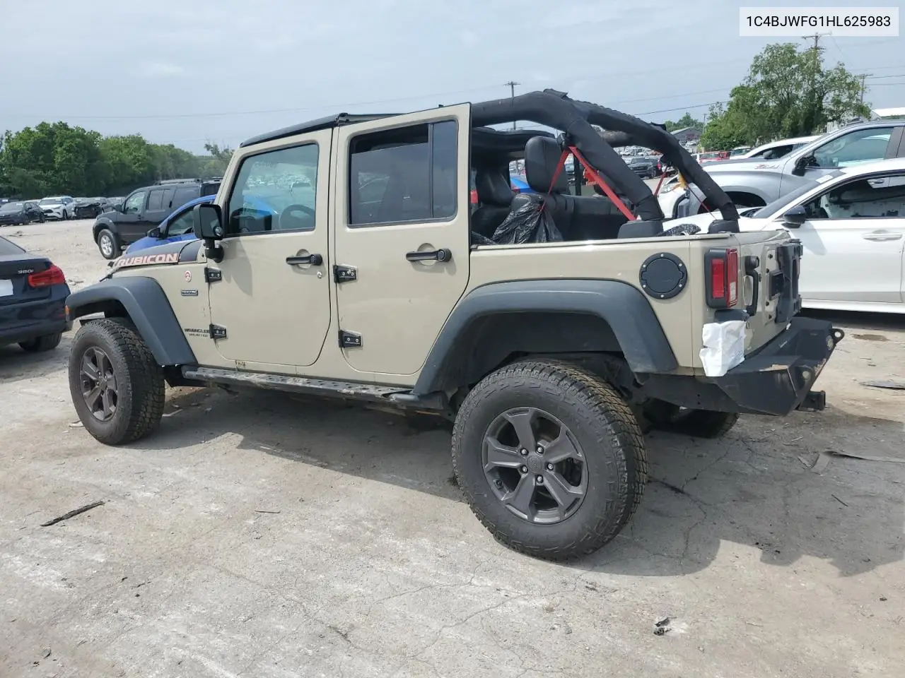 1C4BJWFG1HL625983 2017 Jeep Wrangler Unlimited Rubicon