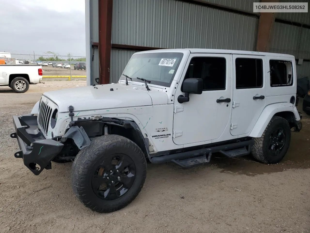 2017 Jeep Wrangler Unlimited Sahara VIN: 1C4BJWEG3HL508262 Lot: 60710174