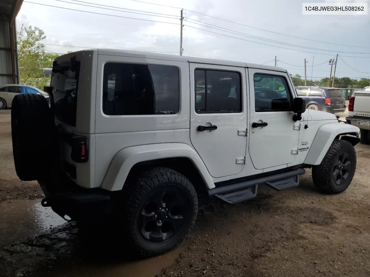 2017 Jeep Wrangler Unlimited Sahara VIN: 1C4BJWEG3HL508262 Lot: 60710174