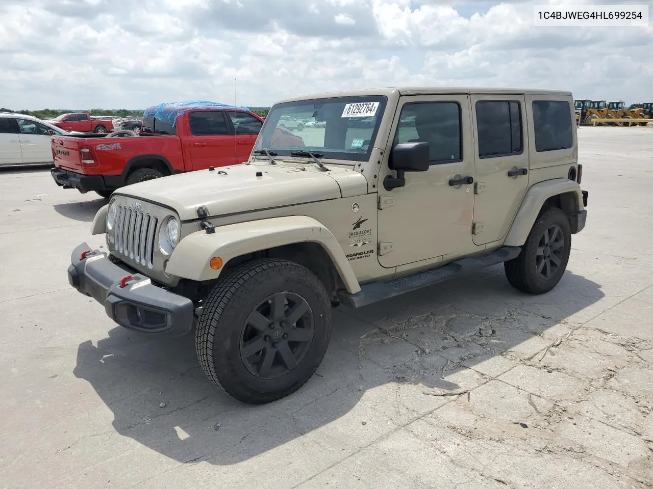 1C4BJWEG4HL699254 2017 Jeep Wrangler Unlimited Sahara