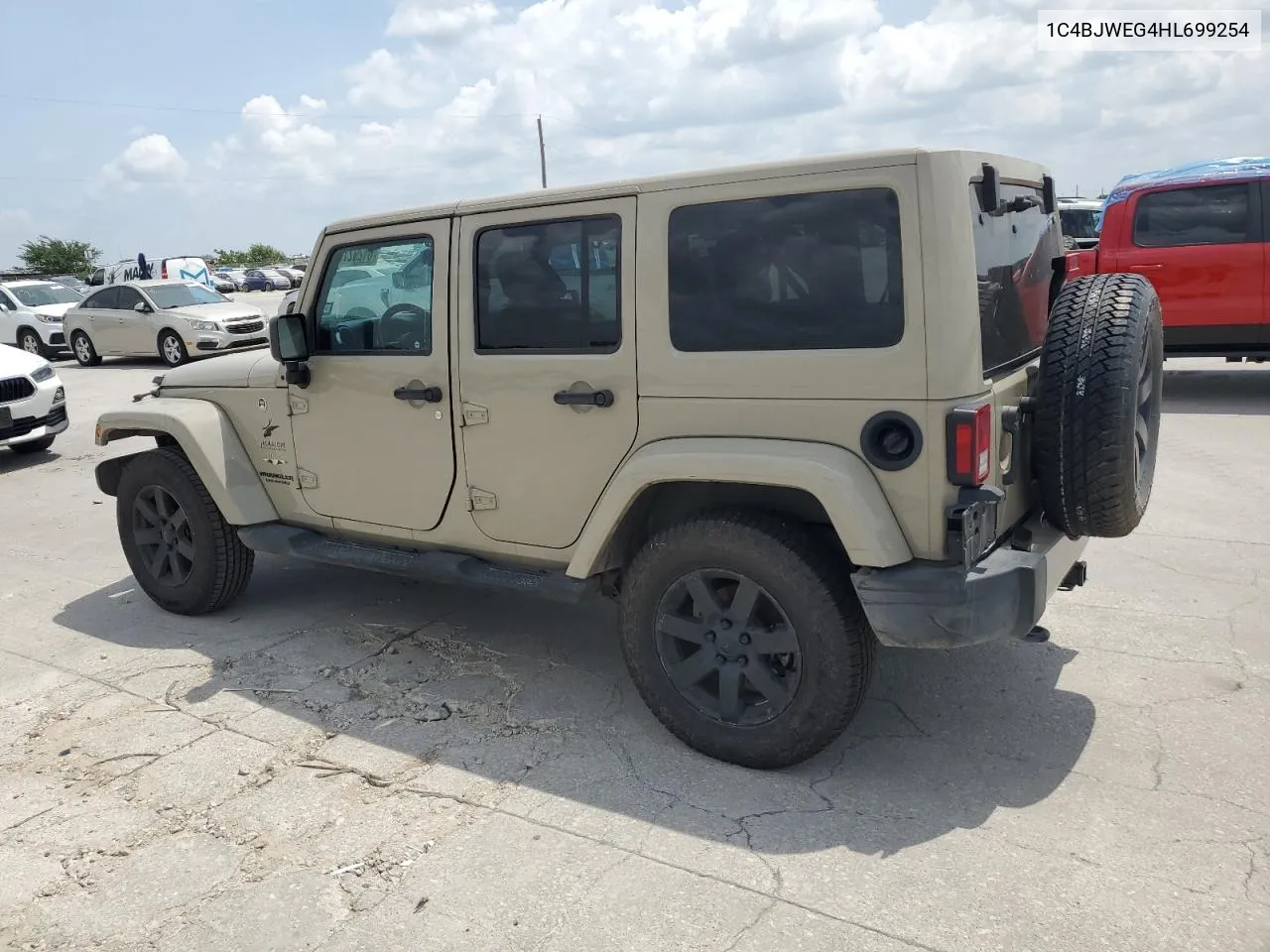 1C4BJWEG4HL699254 2017 Jeep Wrangler Unlimited Sahara