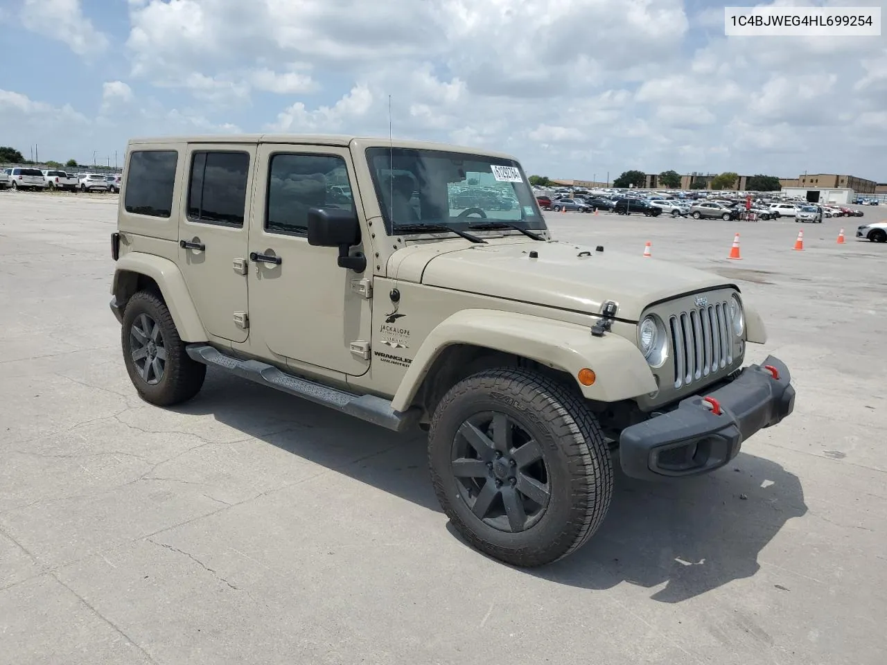 1C4BJWEG4HL699254 2017 Jeep Wrangler Unlimited Sahara