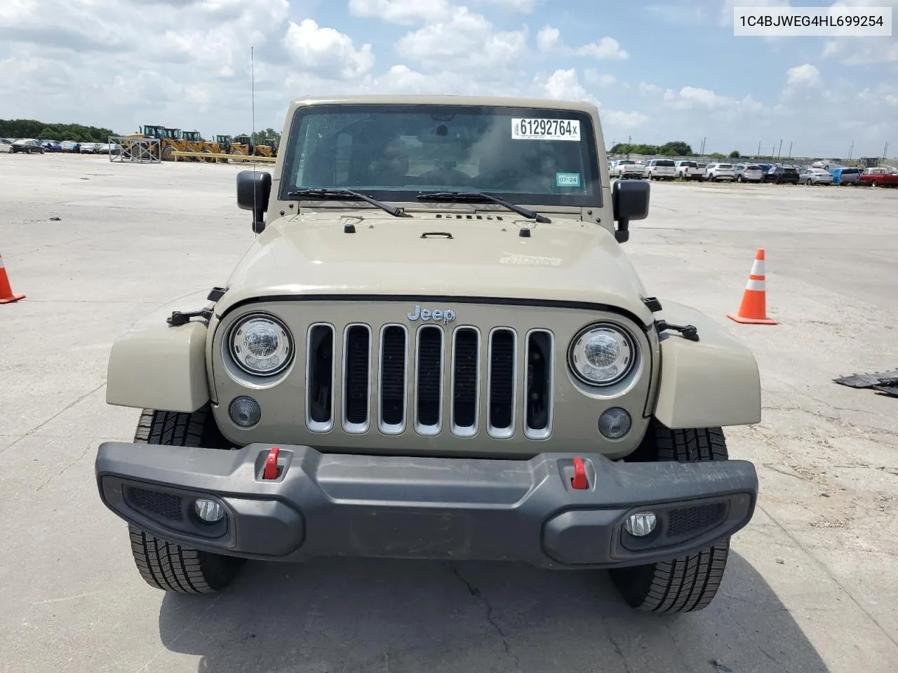 2017 Jeep Wrangler Unlimited Sahara VIN: 1C4BJWEG4HL699254 Lot: 61292764