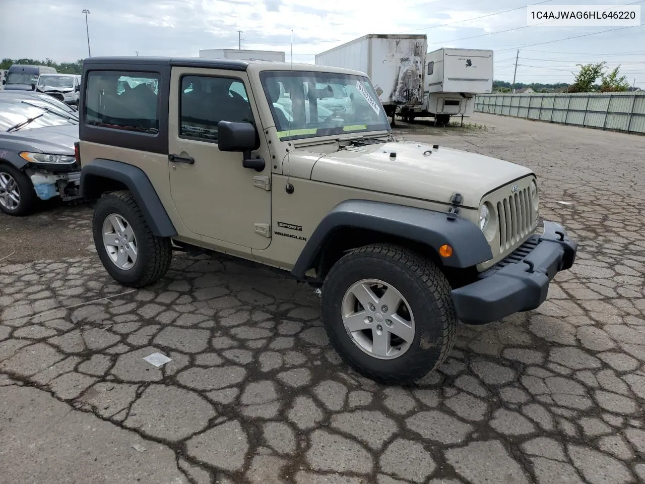 2017 Jeep Wrangler Sport VIN: 1C4AJWAG6HL646220 Lot: 61331824