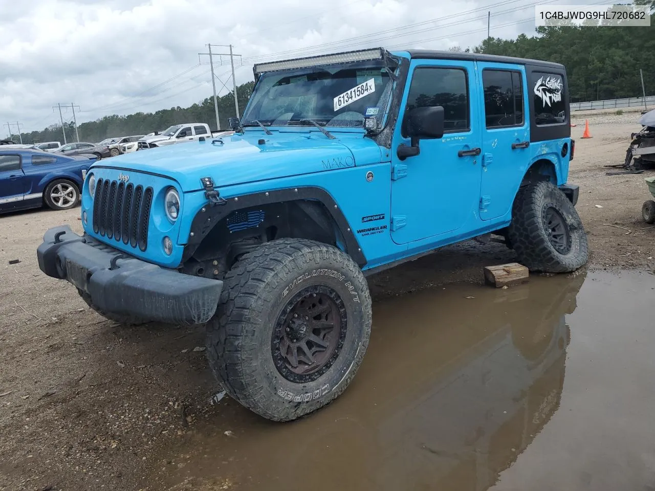 2017 Jeep Wrangler Unlimited Sport VIN: 1C4BJWDG9HL720682 Lot: 61341584