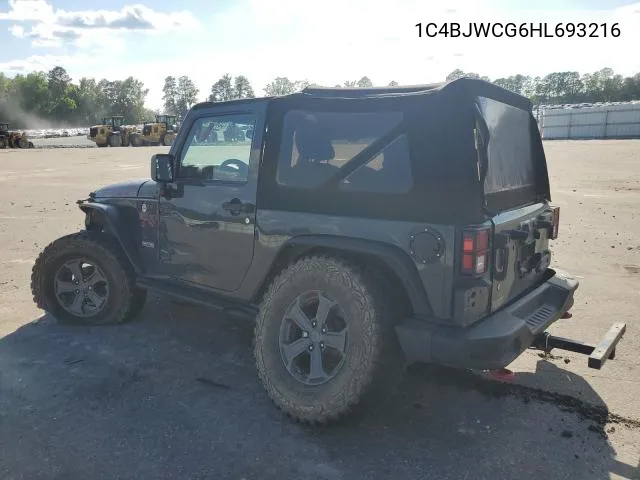 1C4BJWCG6HL693216 2017 Jeep Wrangler Rubicon