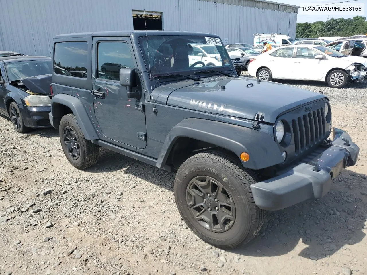 2017 Jeep Wrangler Sport VIN: 1C4AJWAG9HL633168 Lot: 61744874