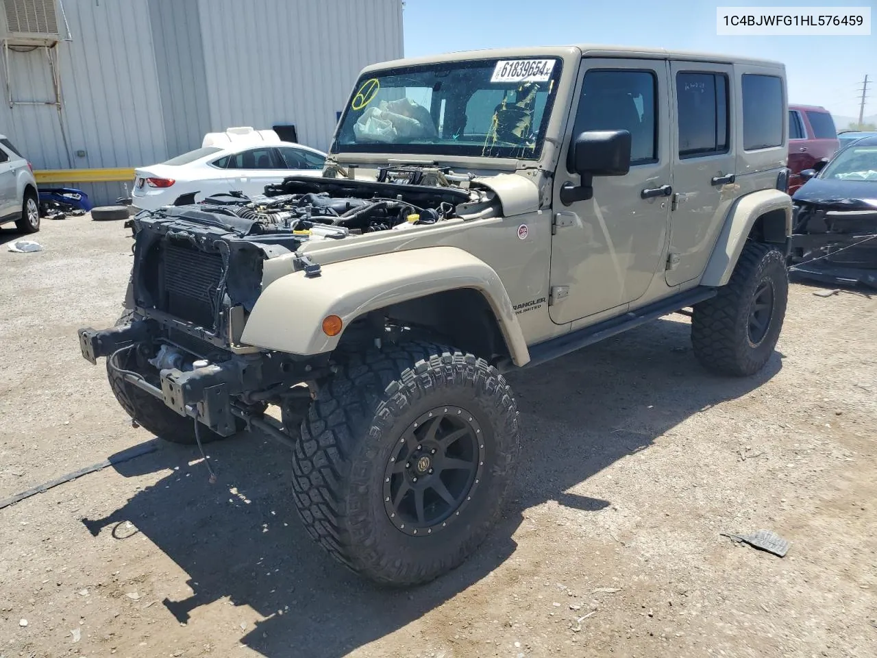 1C4BJWFG1HL576459 2017 Jeep Wrangler Unlimited Rubicon