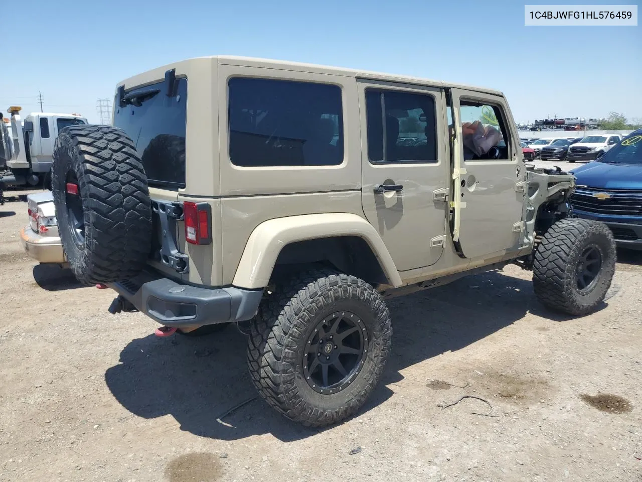 1C4BJWFG1HL576459 2017 Jeep Wrangler Unlimited Rubicon