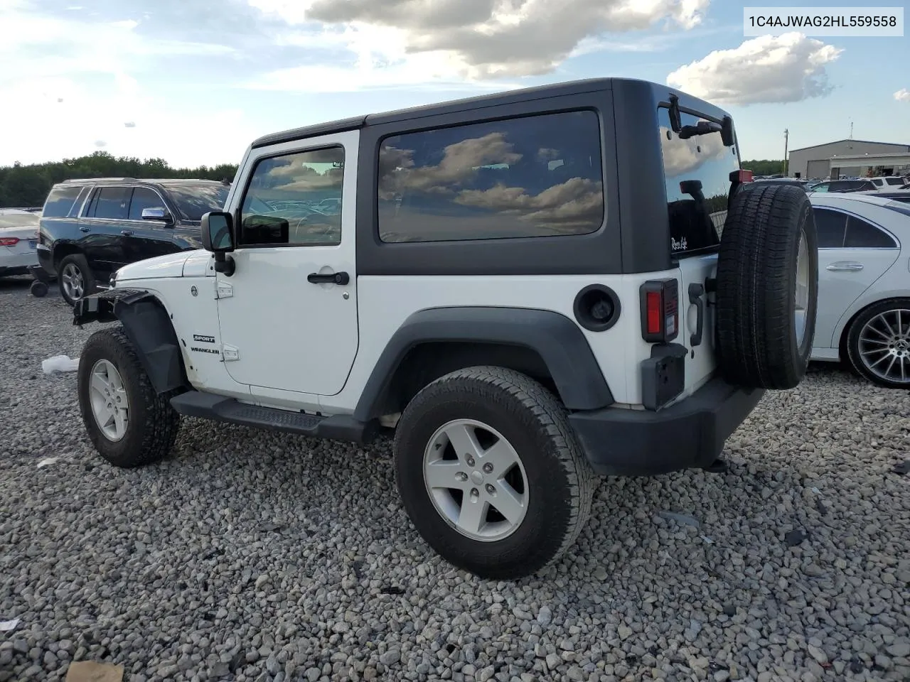 2017 Jeep Wrangler Sport VIN: 1C4AJWAG2HL559558 Lot: 61881704