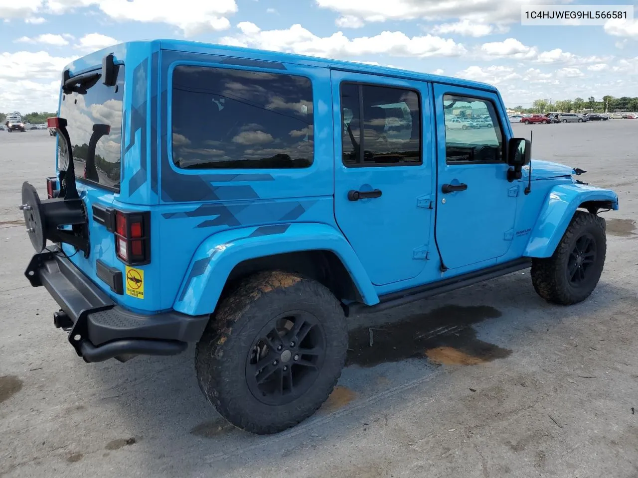 2017 Jeep Wrangler Unlimited Sahara VIN: 1C4HJWEG9HL566581 Lot: 62354914