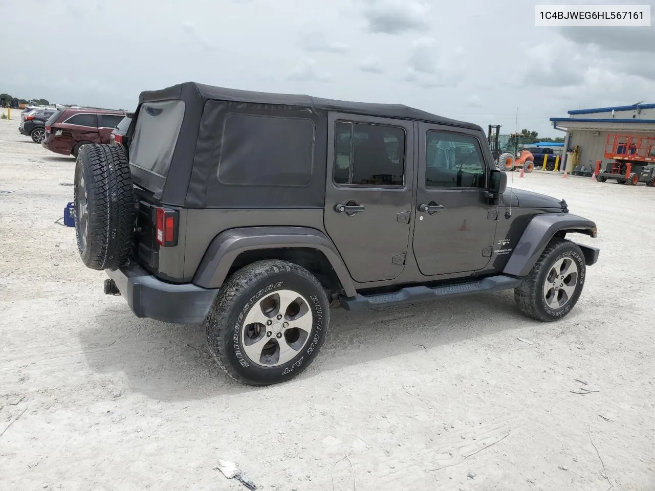 2017 Jeep Wrangler Unlimited Sahara VIN: 1C4BJWEG6HL567161 Lot: 62552074