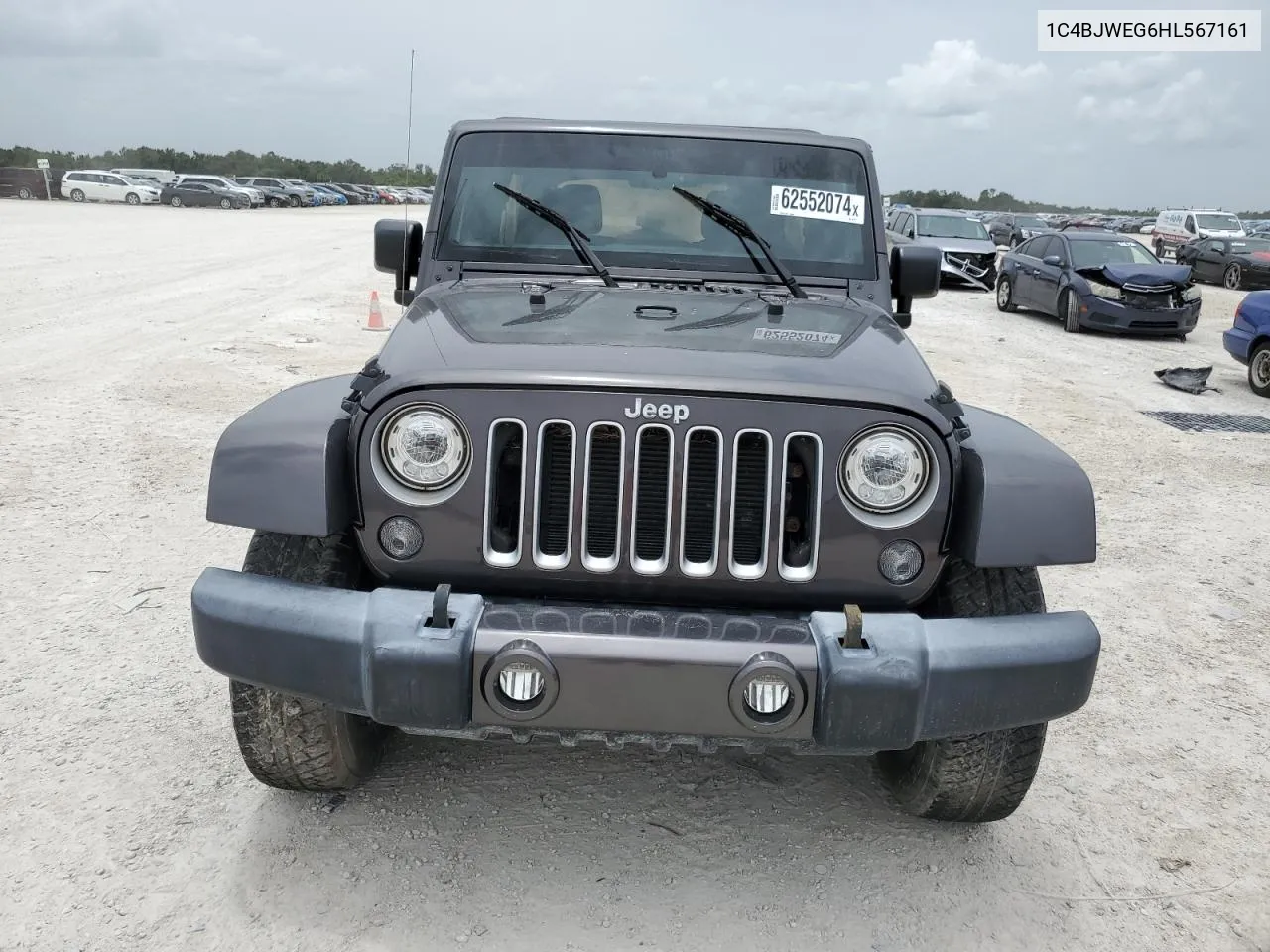 2017 Jeep Wrangler Unlimited Sahara VIN: 1C4BJWEG6HL567161 Lot: 62552074