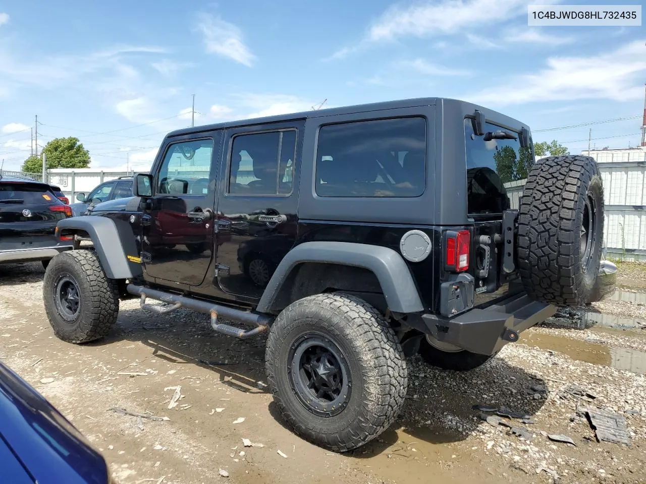 2017 Jeep Wrangler Unlimited Sport VIN: 1C4BJWDG8HL732435 Lot: 62605294