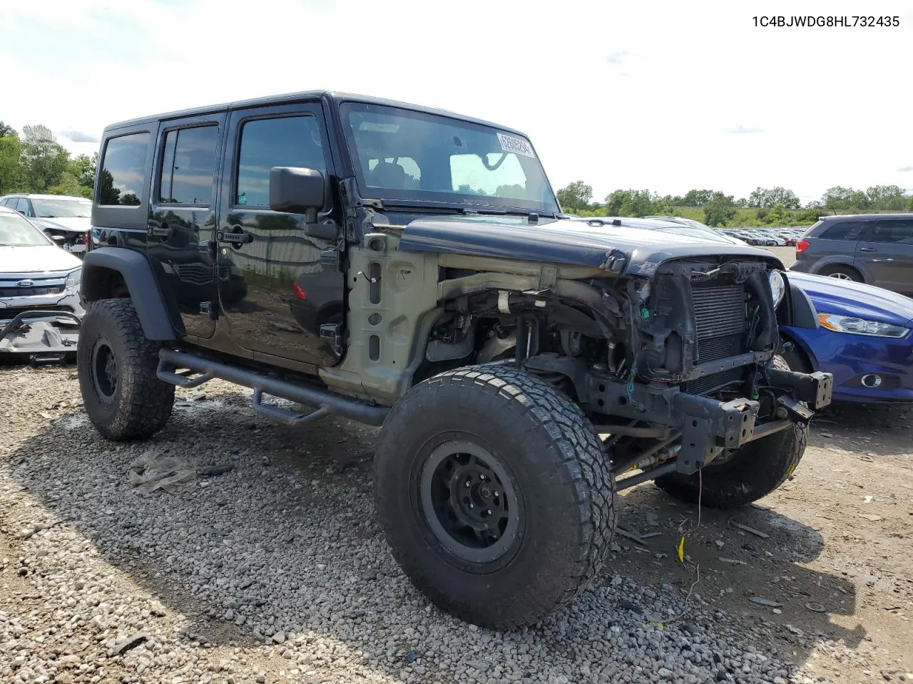 2017 Jeep Wrangler Unlimited Sport VIN: 1C4BJWDG8HL732435 Lot: 62605294