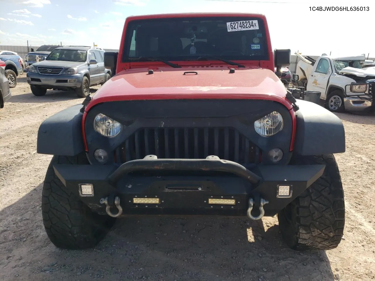 2017 Jeep Wrangler Unlimited Sport VIN: 1C4BJWDG6HL636013 Lot: 62748234