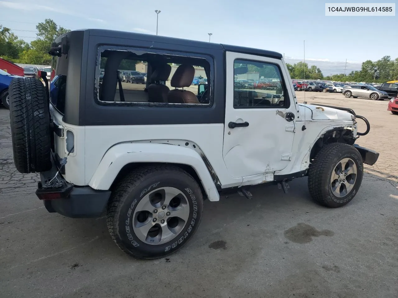 2017 Jeep Wrangler Sahara VIN: 1C4AJWBG9HL614585 Lot: 62864494