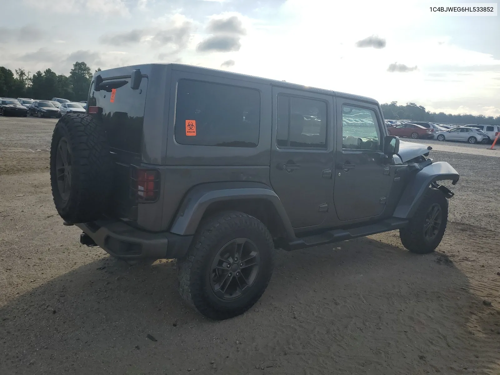 2017 Jeep Wrangler Unlimited Sahara VIN: 1C4BJWEG6HL533852 Lot: 62950094