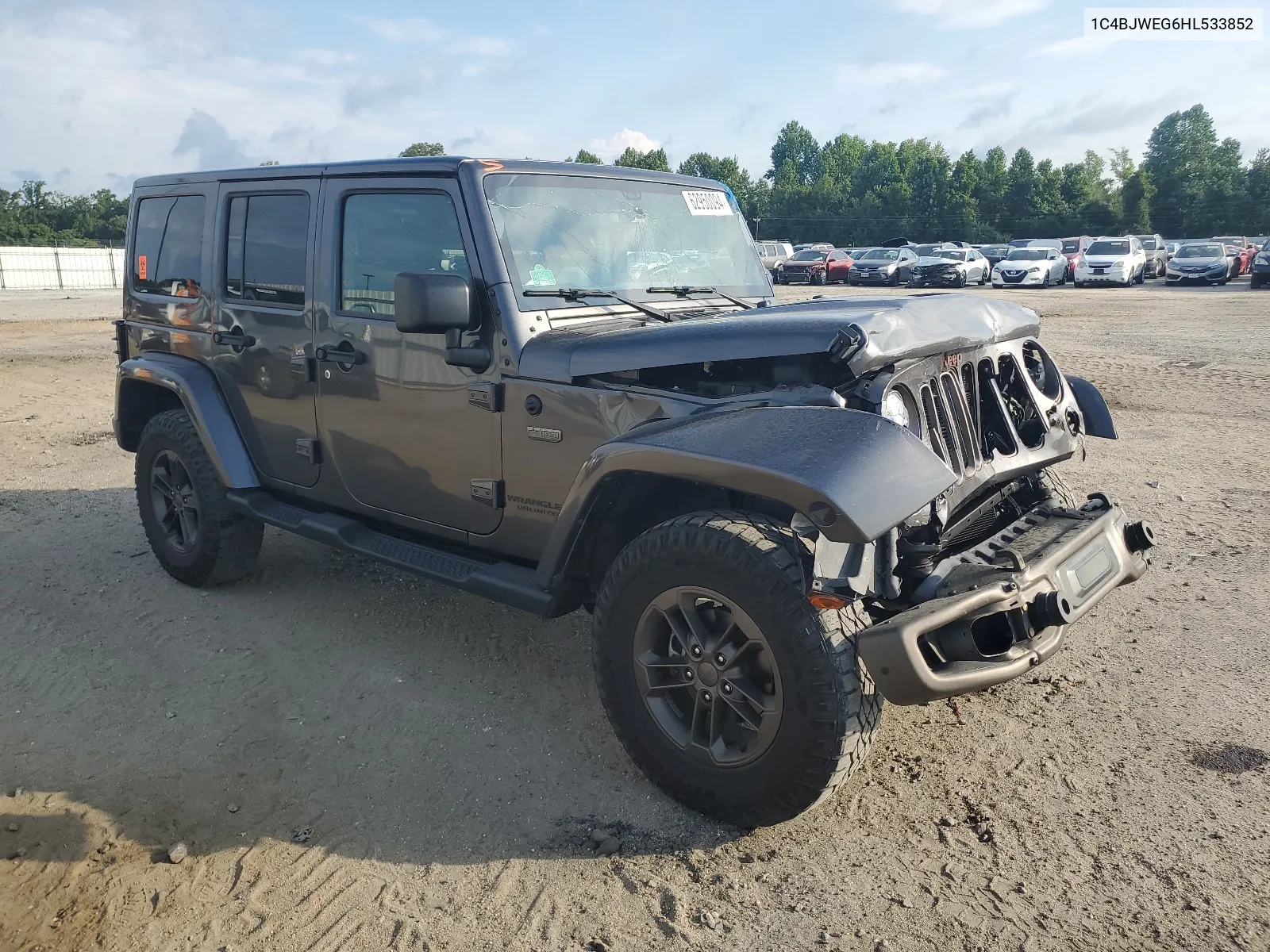 2017 Jeep Wrangler Unlimited Sahara VIN: 1C4BJWEG6HL533852 Lot: 62950094