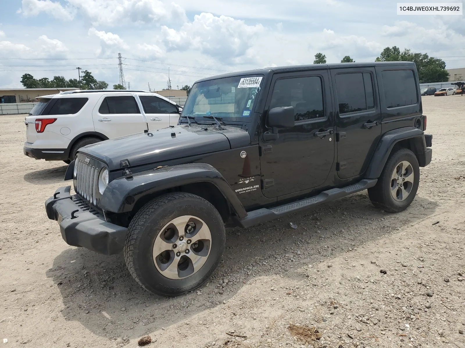 2017 Jeep Wrangler Unlimited Sahara VIN: 1C4BJWEGXHL739692 Lot: 63135584