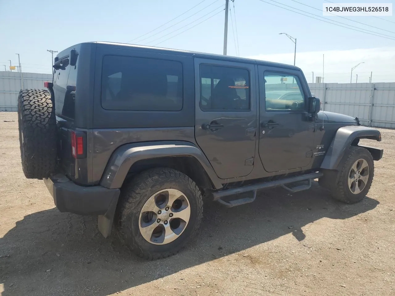 1C4BJWEG3HL526518 2017 Jeep Wrangler Unlimited Sahara