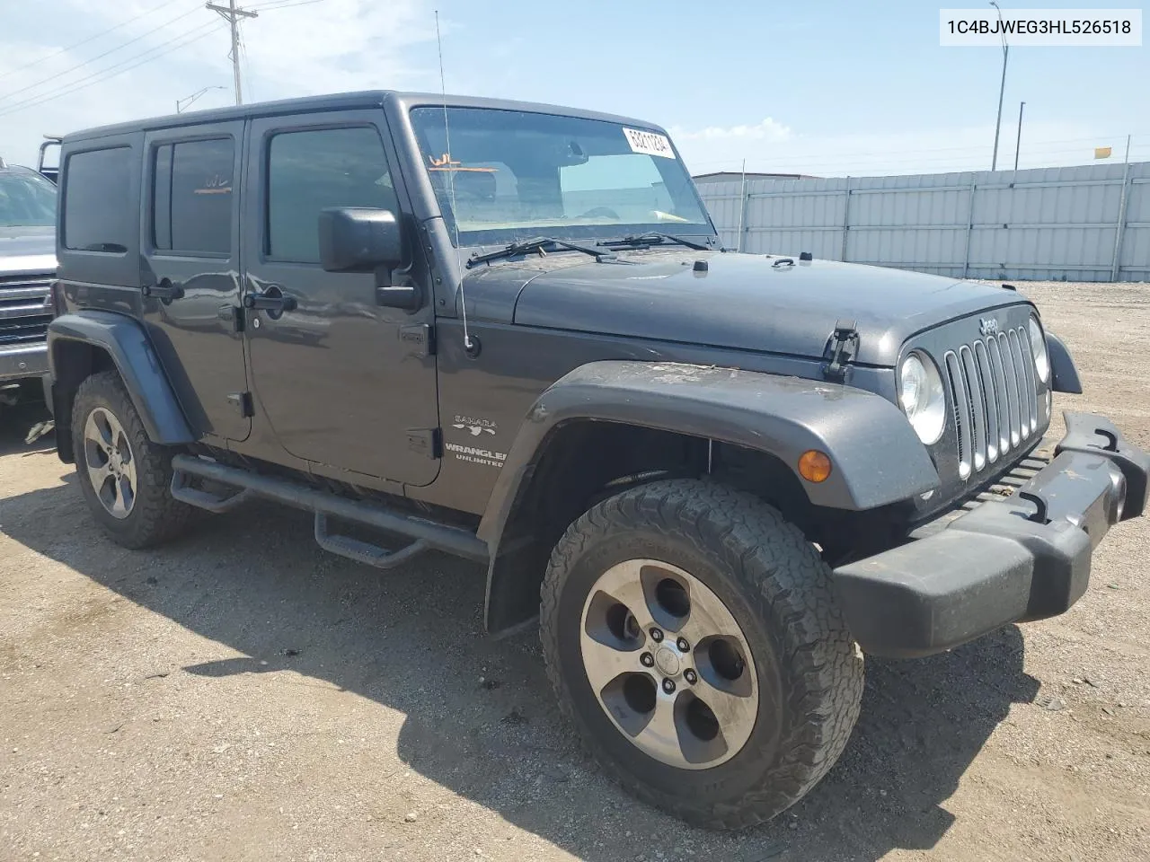 1C4BJWEG3HL526518 2017 Jeep Wrangler Unlimited Sahara