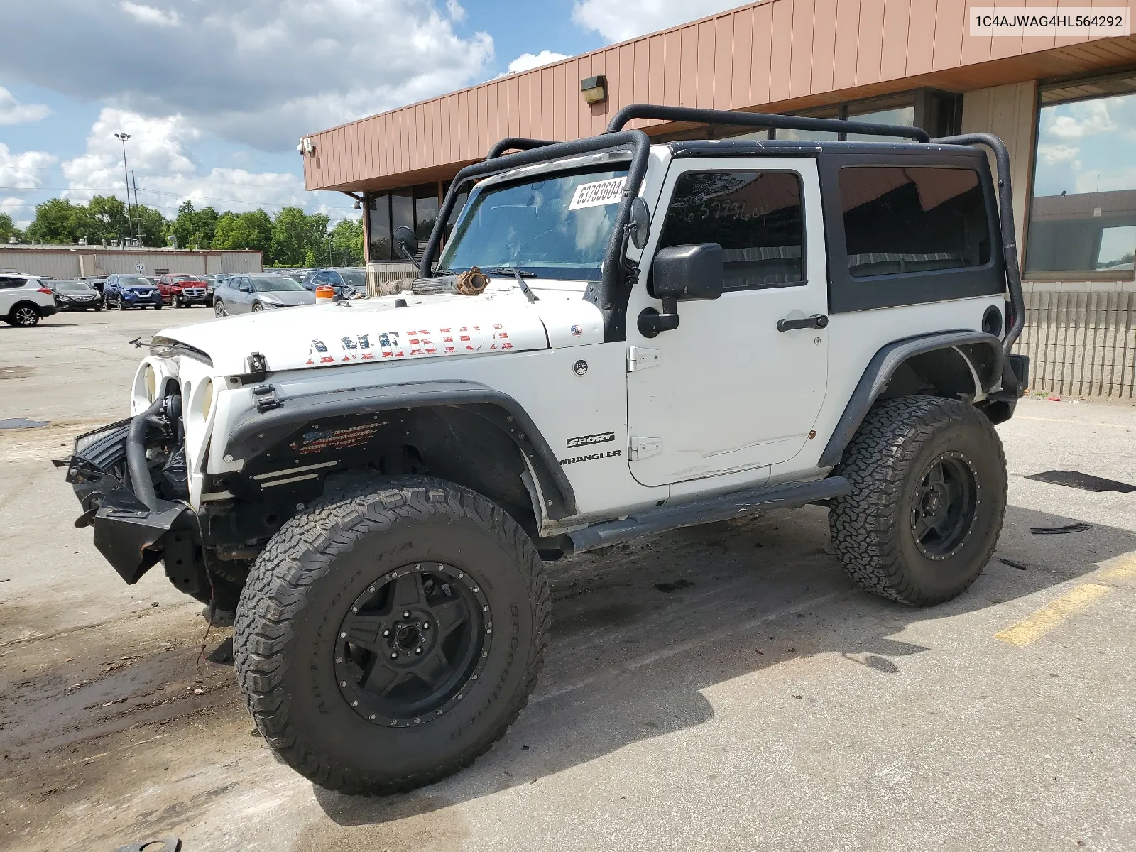 2017 Jeep Wrangler Sport VIN: 1C4AJWAG4HL564292 Lot: 63793604