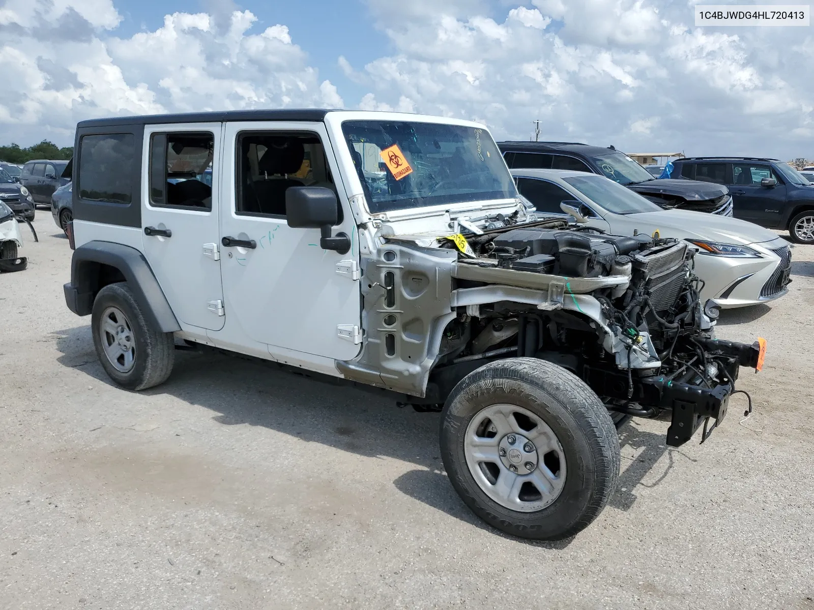 2017 Jeep Wrangler Unlimited Sport VIN: 1C4BJWDG4HL720413 Lot: 64035674