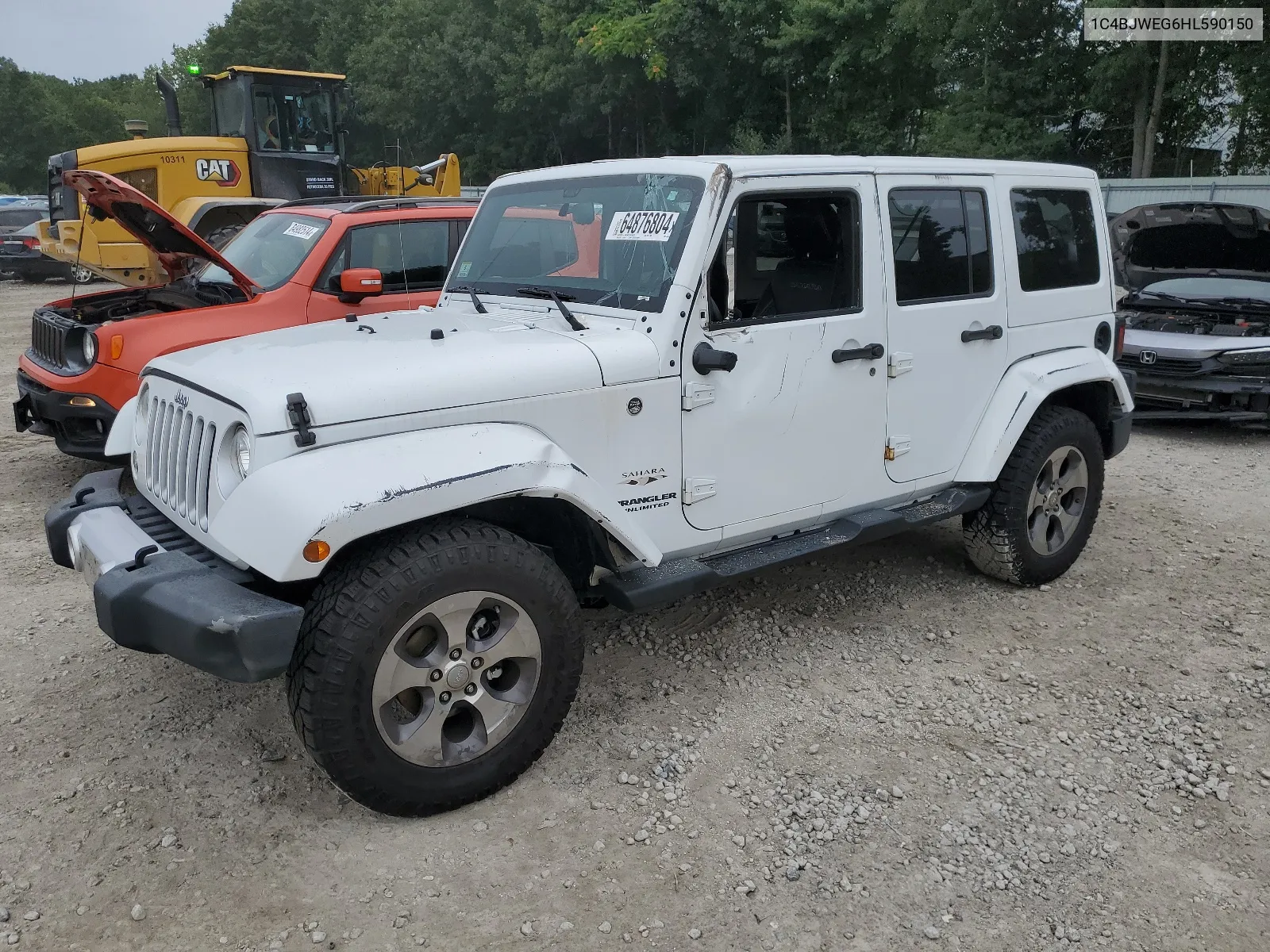 2017 Jeep Wrangler Unlimited Sahara VIN: 1C4BJWEG6HL590150 Lot: 64876804