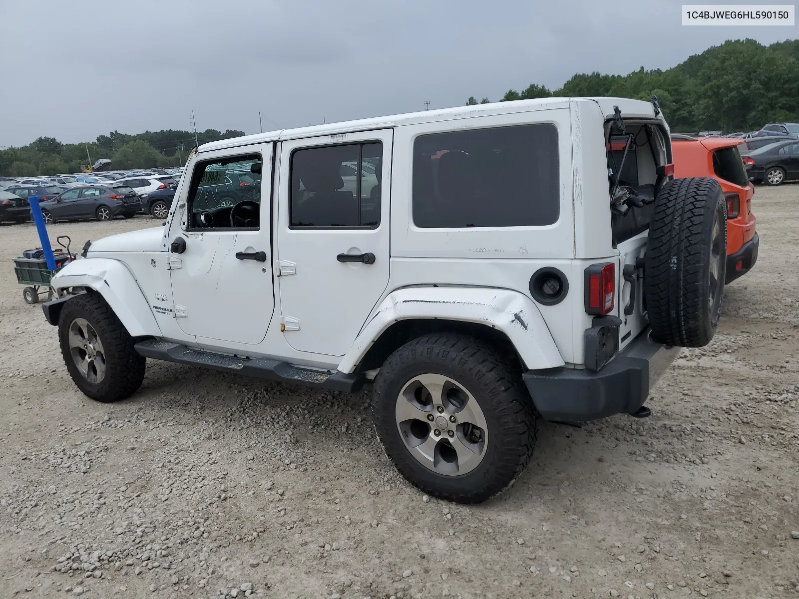 2017 Jeep Wrangler Unlimited Sahara VIN: 1C4BJWEG6HL590150 Lot: 64876804