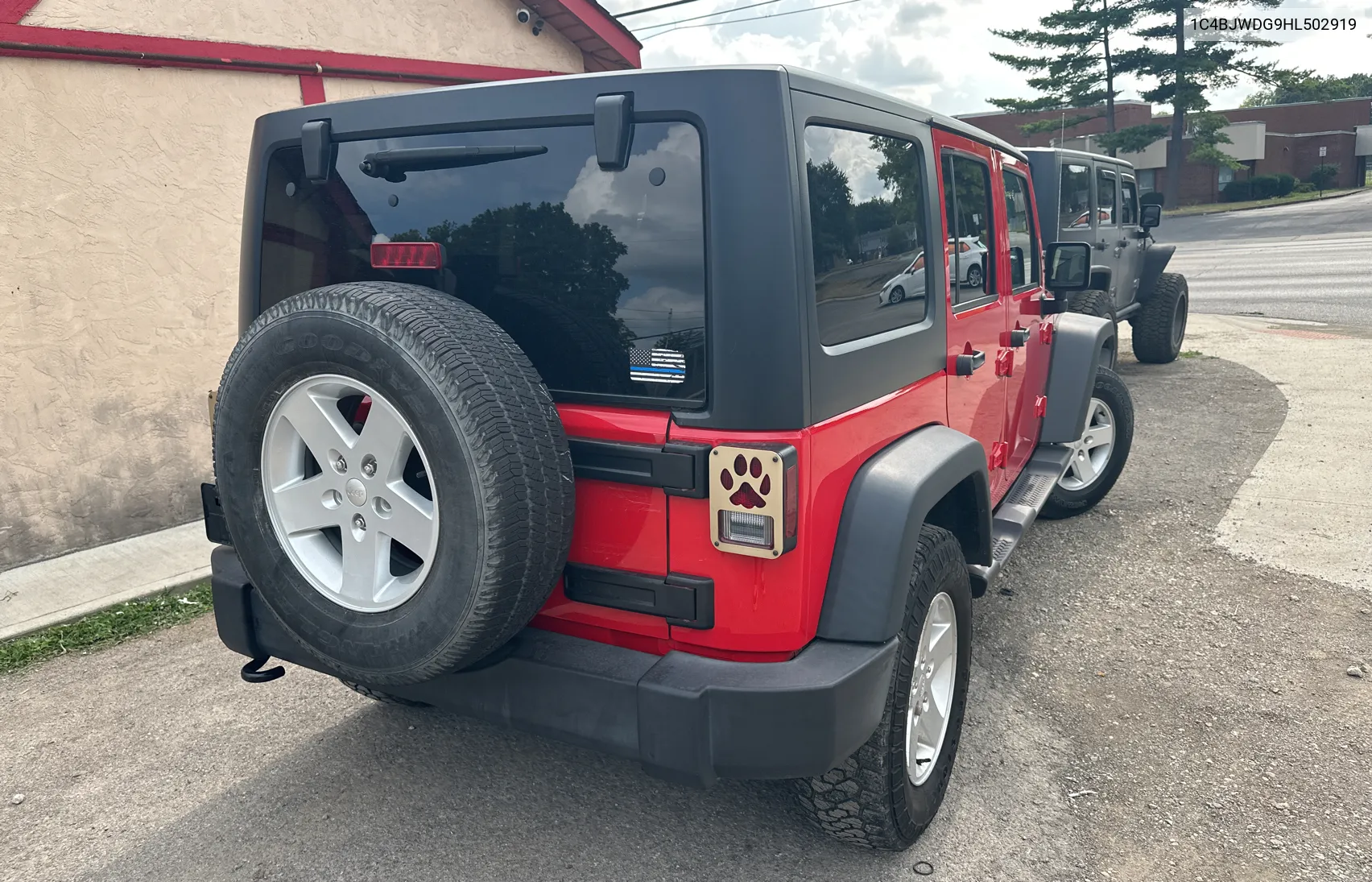 2017 Jeep Wrangler Unlimited Sport VIN: 1C4BJWDG9HL502919 Lot: 65474444