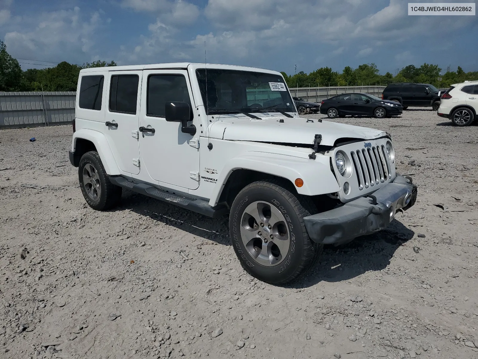 2017 Jeep Wrangler Unlimited Sahara VIN: 1C4BJWEG4HL602862 Lot: 65662144