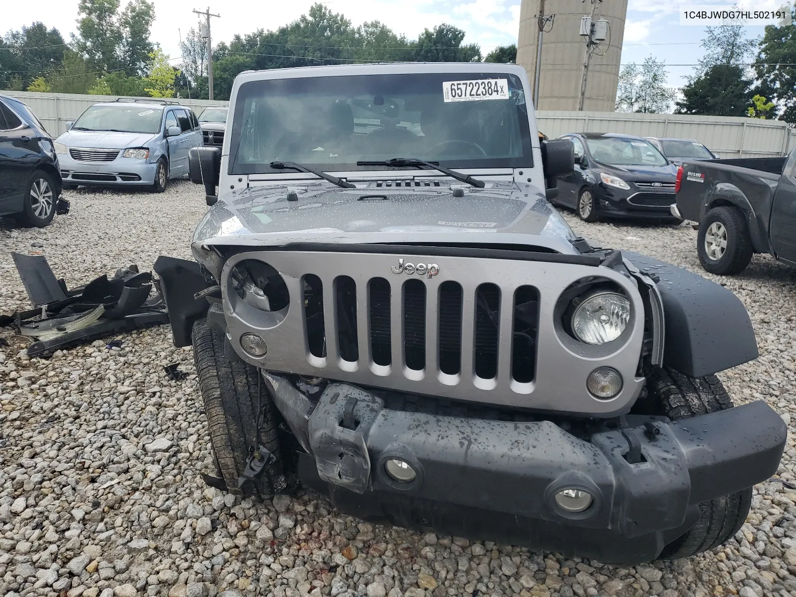 2017 Jeep Wrangler Unlimited Sport VIN: 1C4BJWDG7HL502191 Lot: 65722384