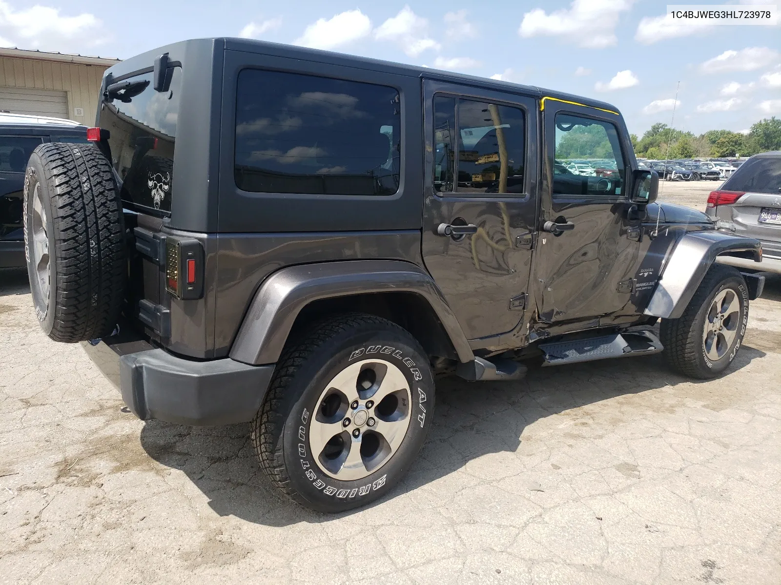 2017 Jeep Wrangler Unlimited Sahara VIN: 1C4BJWEG3HL723978 Lot: 65979604