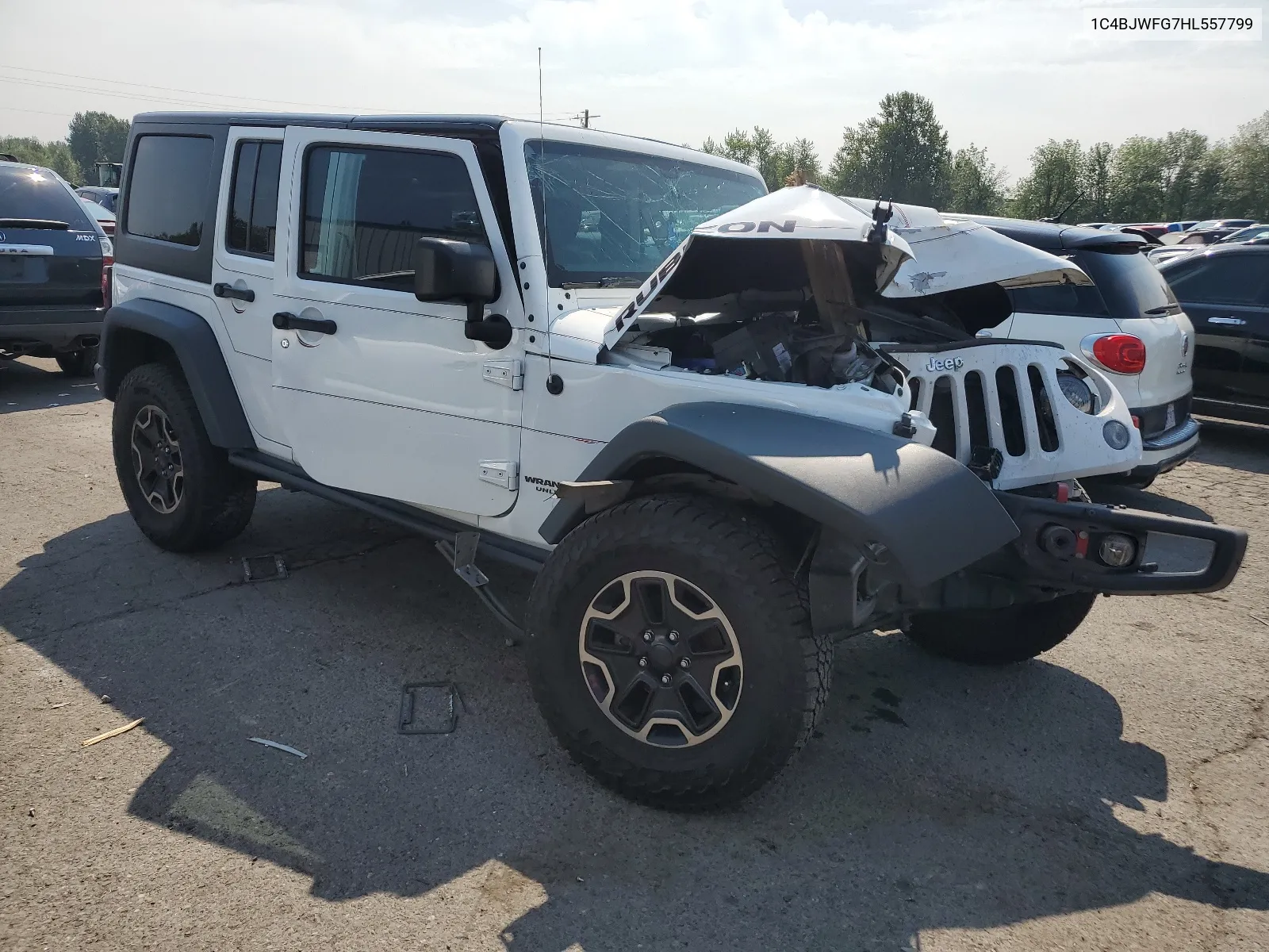 1C4BJWFG7HL557799 2017 Jeep Wrangler Unlimited Rubicon