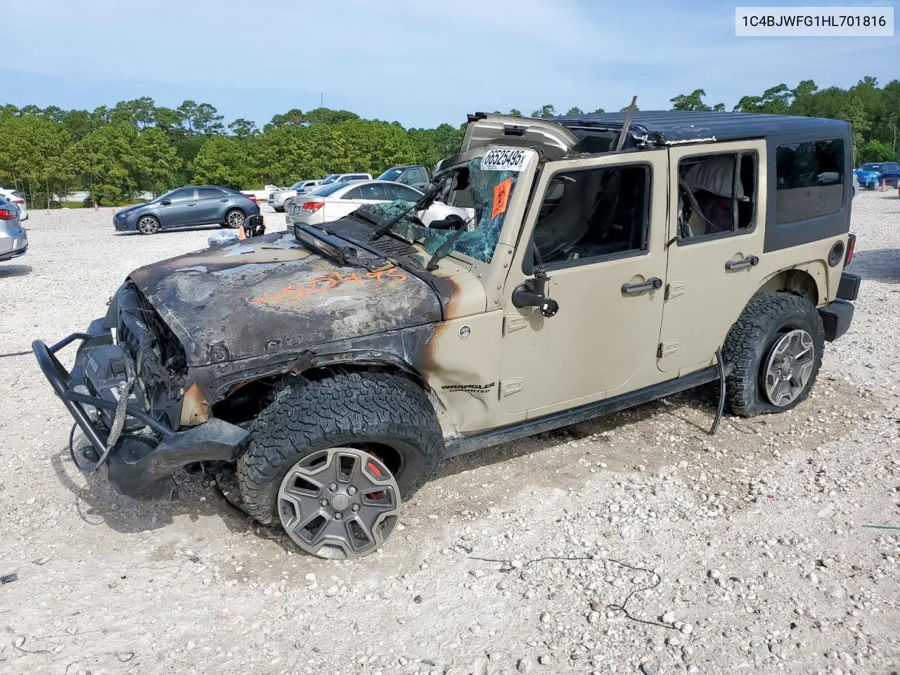 1C4BJWFG1HL701816 2017 Jeep Wrangler Unlimited Rubicon