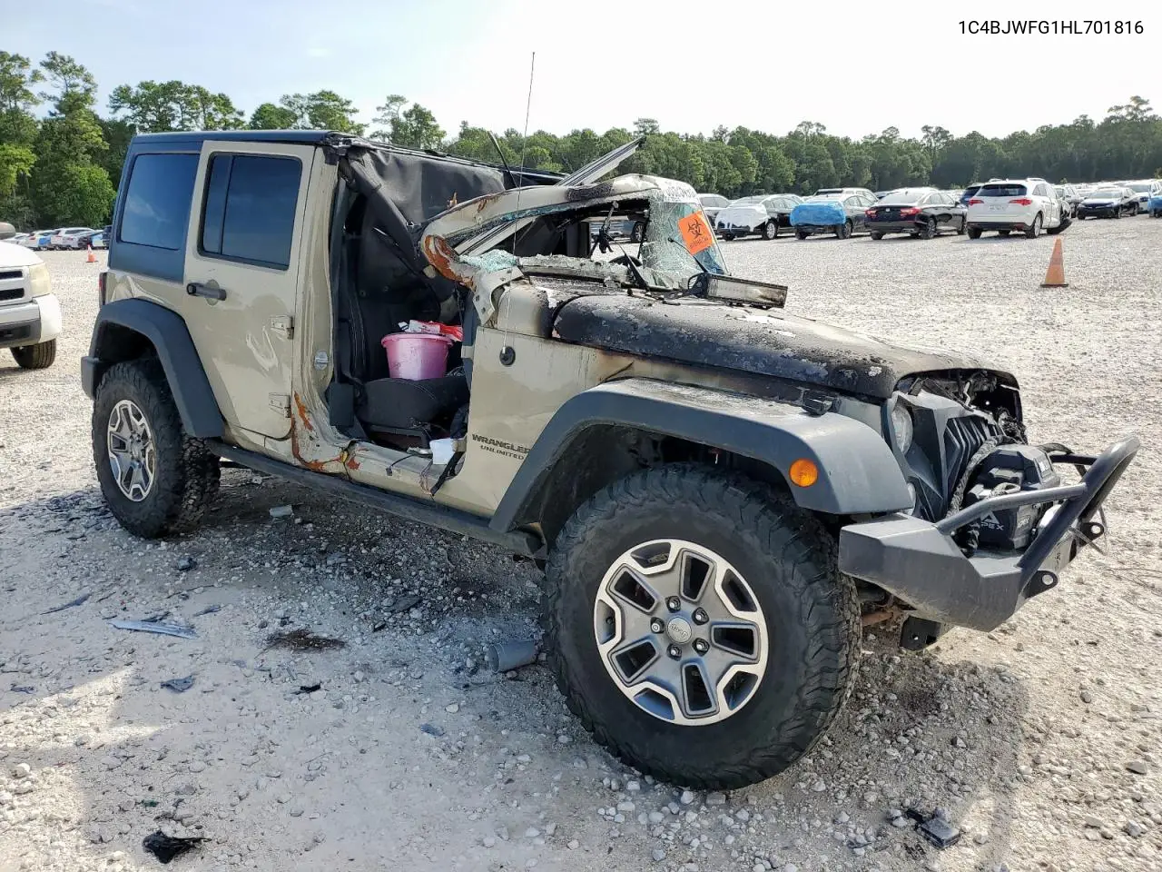 1C4BJWFG1HL701816 2017 Jeep Wrangler Unlimited Rubicon