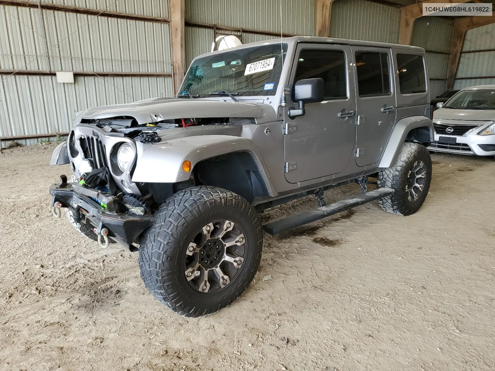 2017 Jeep Wrangler Unlimited Sahara VIN: 1C4HJWEG8HL619822 Lot: 67071954