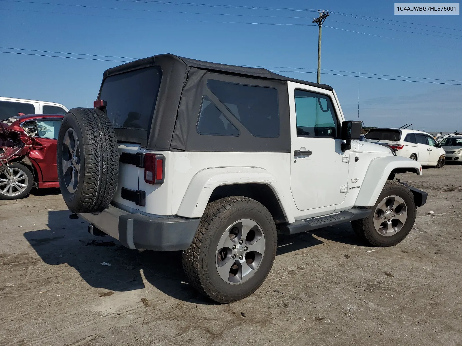 2017 Jeep Wrangler Sahara VIN: 1C4AJWBG7HL576001 Lot: 67113464