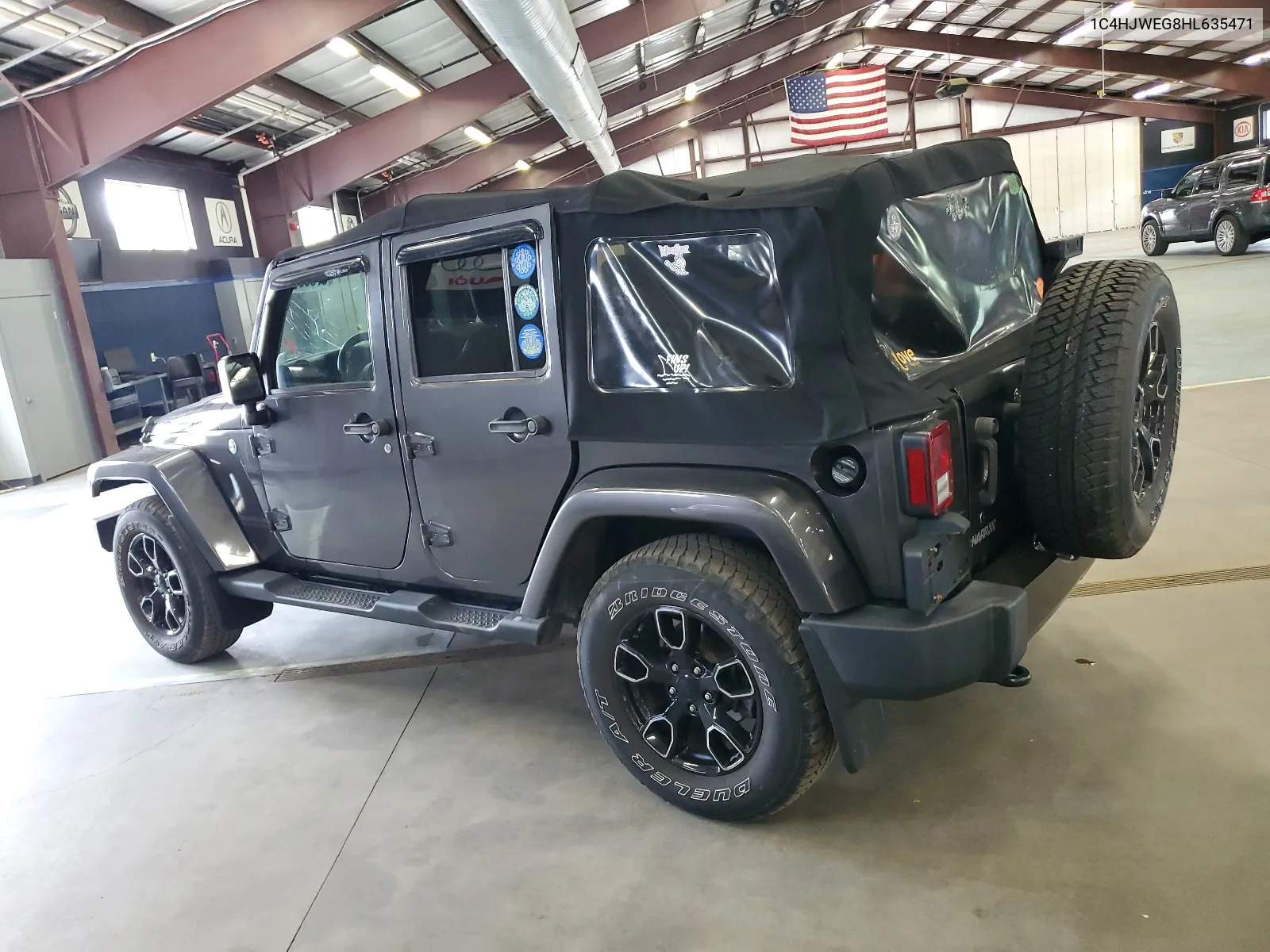 2017 Jeep Wrangler Unlimited Sahara VIN: 1C4HJWEG8HL635471 Lot: 67350114