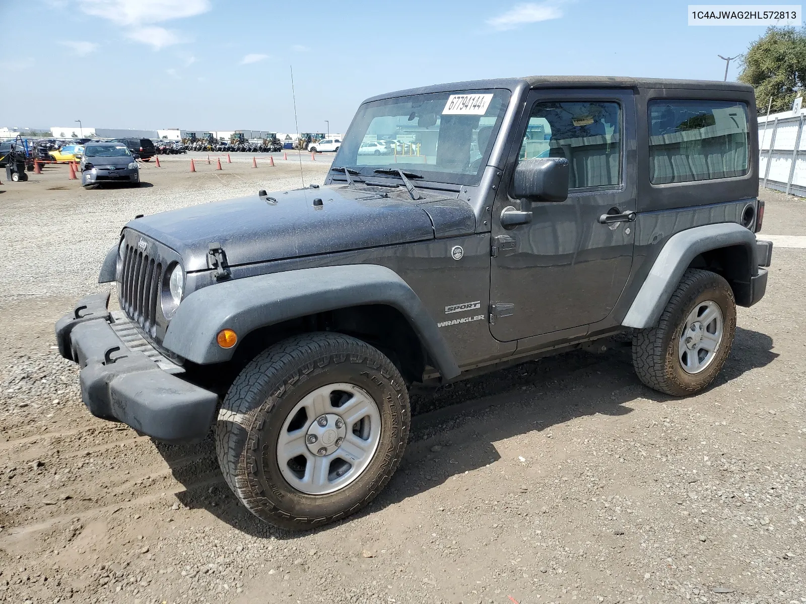 2017 Jeep Wrangler Sport VIN: 1C4AJWAG2HL572813 Lot: 67794144