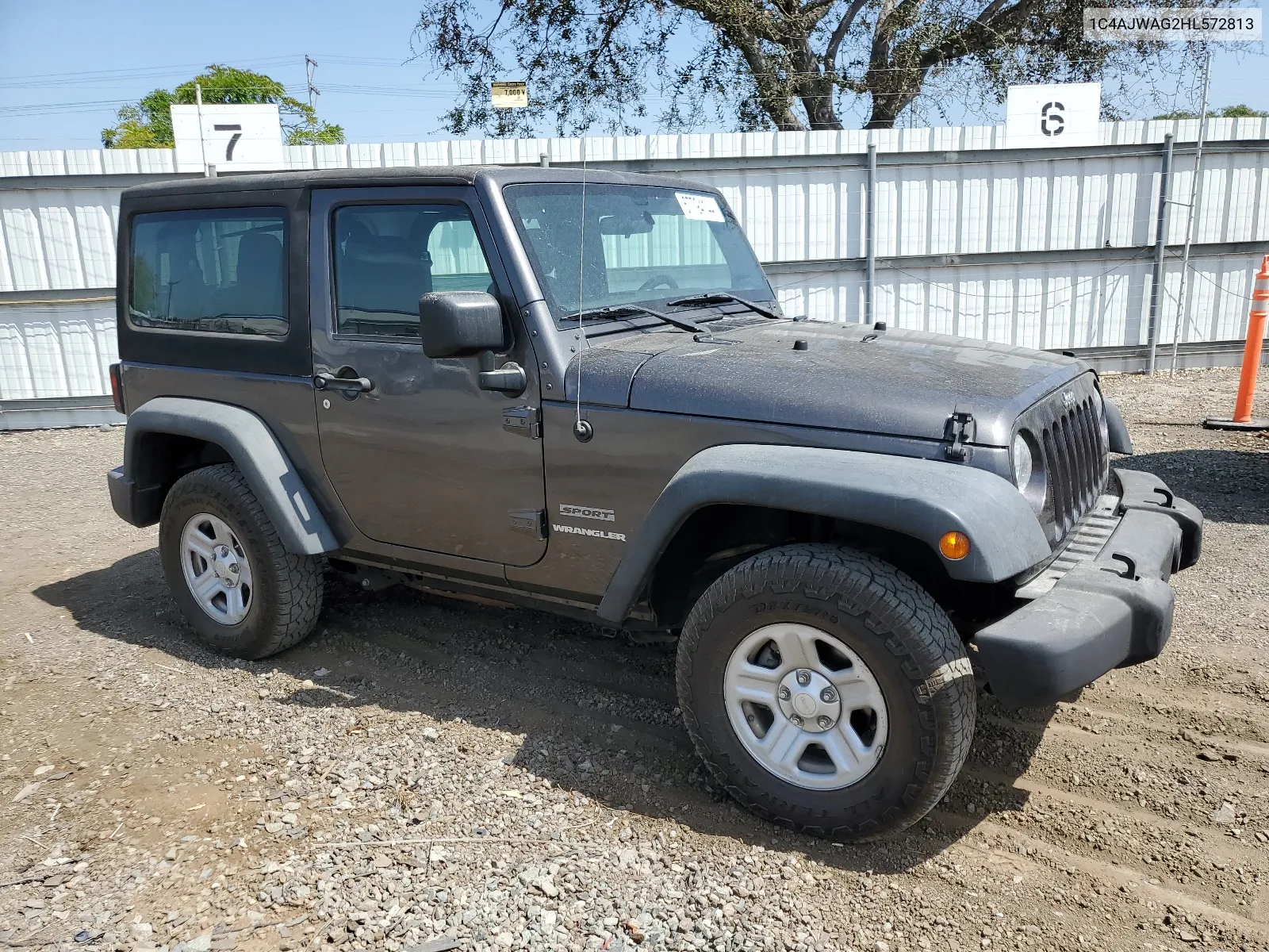 2017 Jeep Wrangler Sport VIN: 1C4AJWAG2HL572813 Lot: 67794144